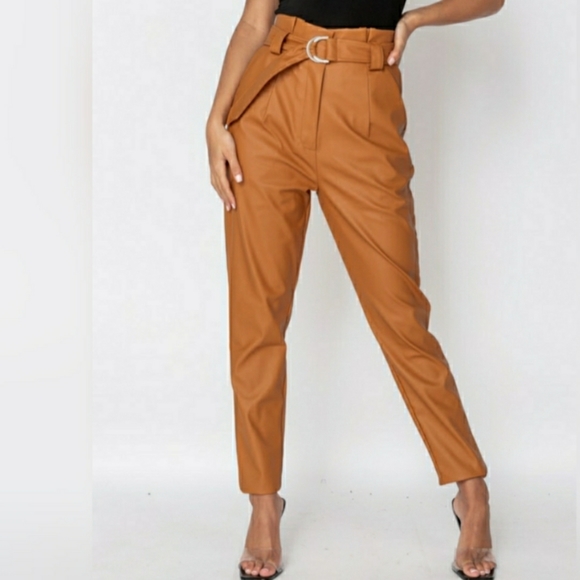 LAST ONE 💎 PaperBag Faux Leather Pants - Picture 5 of 7